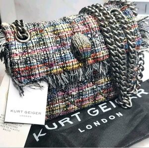 Kurt Geiger Colorful Tweed Crossbody Bag